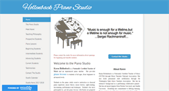 Desktop Screenshot of hollenbackpianostudio.com